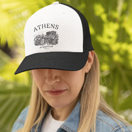 Gorra De Camionero Acropolis Athens Grecce Vintage Land Scape