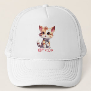 Gorra De Camionero Actitud de gato despreocupada - Diseño felino lúdi