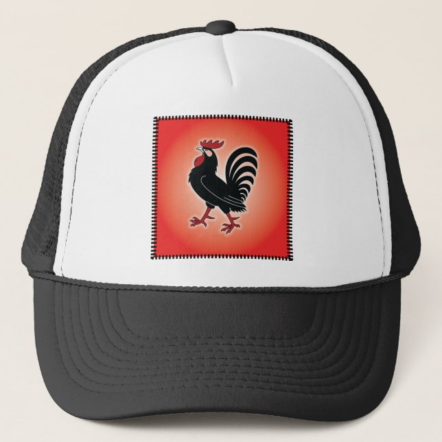Gorra De Camionero Actitud del gallo (Anverso)