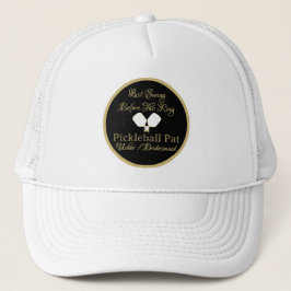 Gorra De Camionero Actividad de fin de semana de boda Pickleball dora