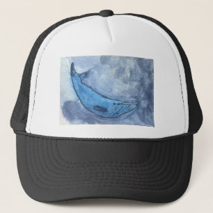 Gorra De Camionero acuarela de ballena