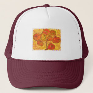 Gorra De Camionero acuarela de clúster de tomates