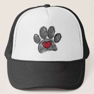 Gorra De Camionero Acuarela de dibujo de perro largo