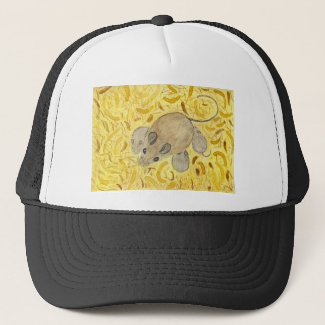 Gorra De Camionero Acuarela de nido de ratón (Anverso)