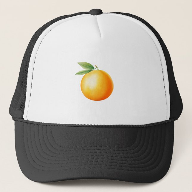 Gorra De Camionero Acuarela Naranja (Anverso)