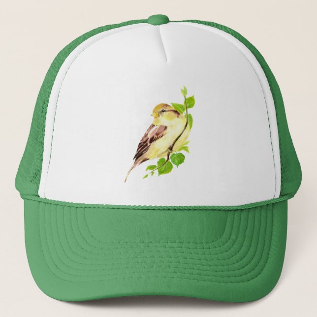 Gorra De Camionero Acuarela Oso Negro Arte Animal Naturaleza Vida sil (Anverso)
