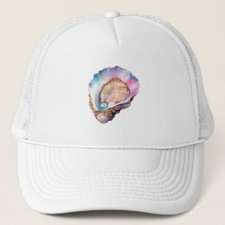 Gorra De Camionero Acuarela Ostra