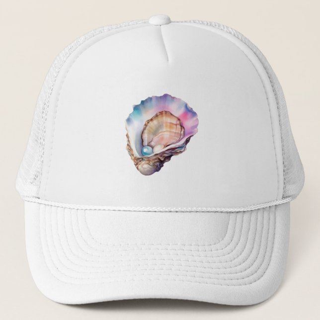 Gorra De Camionero Acuarela Ostra (Anverso)