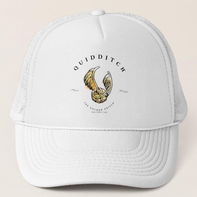 Gorra De Camionero Acuarela Snitch Dorada (Anverso)