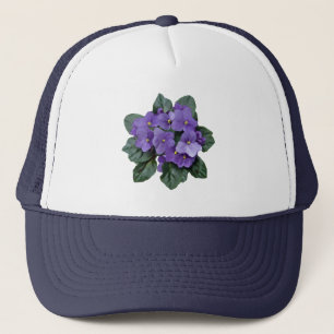 Gorra De Camionero Acuarela Violeta Africana Arte de la Casa