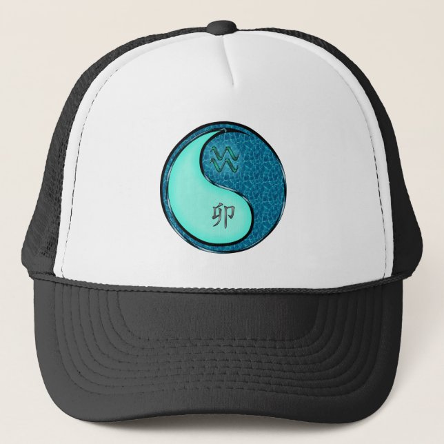 Gorra De Camionero Acuario & Conejo de Agua (Anverso)