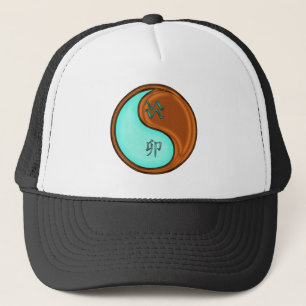 Gorra De Camionero Acuario & Conejo de Madera