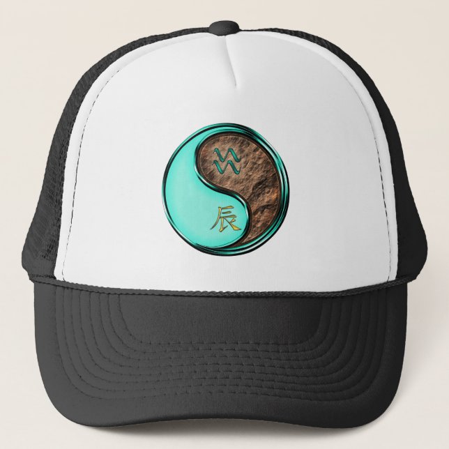 Gorra De Camionero Acuario & Dragón de Tierra (Anverso)