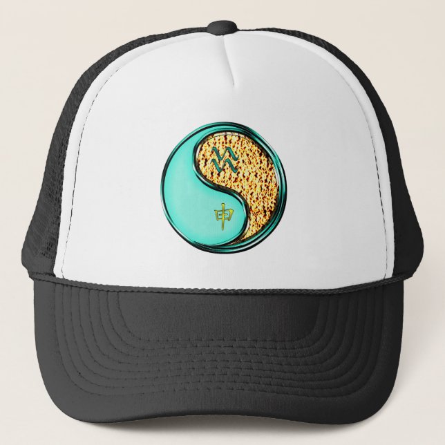 Gorra De Camionero Acuario & Mono de Fuego (Anverso)