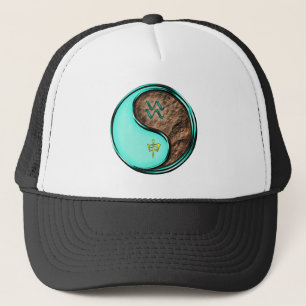 Gorra De Camionero Acuario & Mono de Tierra