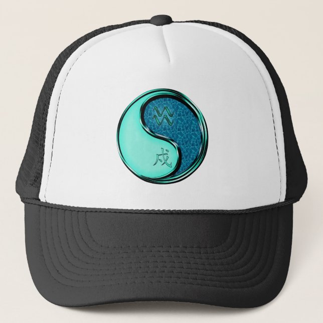 Gorra De Camionero Acuario & Perro de Agua (Anverso)