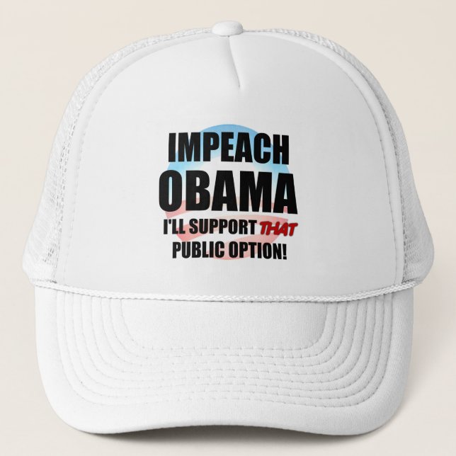 Gorra De Camionero Acuse a Obama (Anverso)