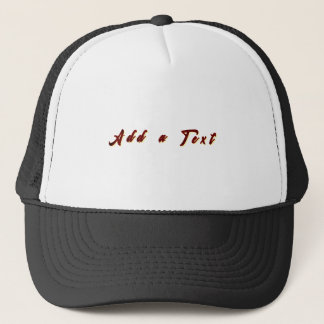 Gorra De Camionero Add a Text Trucker-Cap White and Black Strong Fit