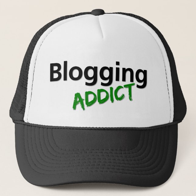 Gorra De Camionero Addicto a los blogs (Anverso)