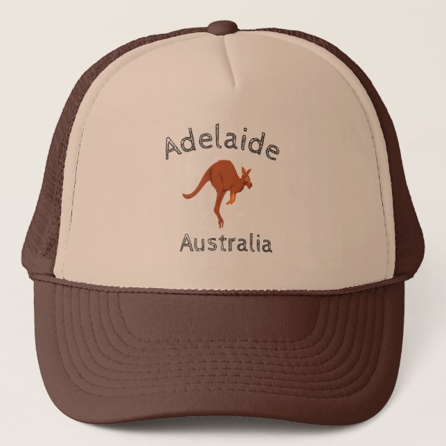 Gorra De Camionero Adelaida Australia Kangaroo (Anverso)