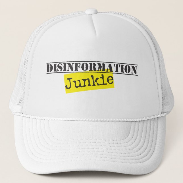 Gorra De Camionero Adicto a la Desinformación (Anverso)