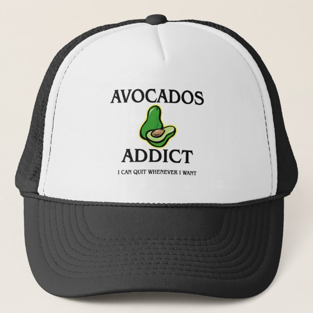 Gorra De Camionero Adicto a los aguacates (Anverso)
