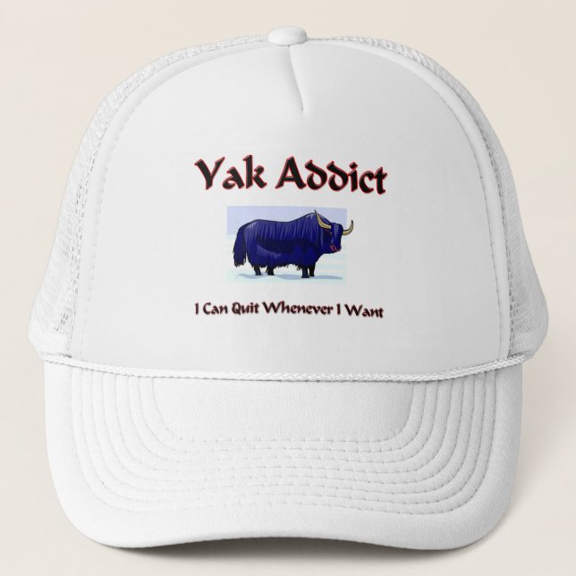 Gorra De Camionero Adicto a los yacs (Anverso)