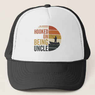 Gorra De Camionero Adicto a ser tío Pesca Gráfico Vintage_1
