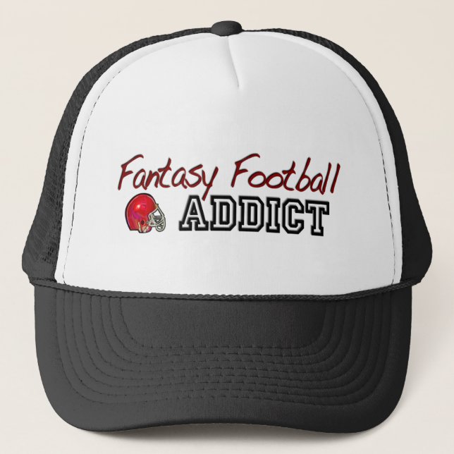 Gorra De Camionero Adicto al fútbol de la fantasía (Anverso)
