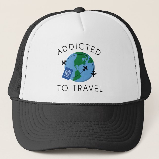 Gorra De Camionero Adictos A Viajar (Anverso)