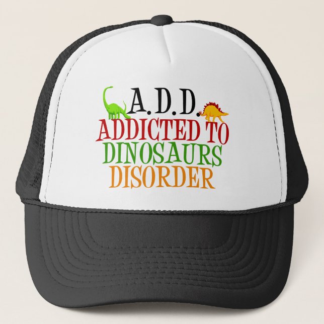 Gorra De Camionero Adictos al trastorno de los dinosaurios (Anverso)
