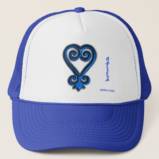 Gorra De Camionero Adinkra - Sankofa - casquillo (Anverso)