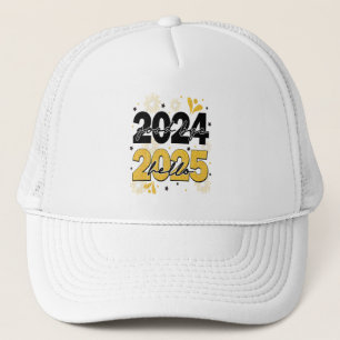 Gorra De Camionero Adiós 2024 Hola 2025 Fuegos artificiales Feliz Año