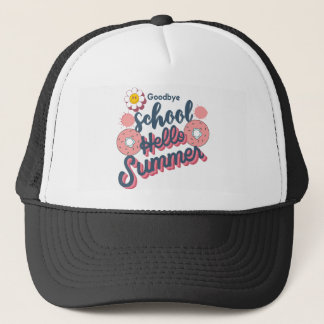 Gorra De Camionero Adiós Escuela Hola Verano Donut Arte