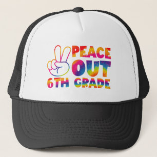Gorra De Camionero Adiós Sexto Grado Tie Dye Último Día 6to Grado 