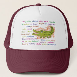 Gorra De Camionero Adiós y buena suerte de grupo, lagarto