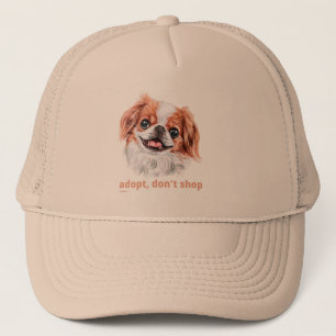 Gorra De Camionero ADOPT, NO COMPRAR (chino japonés) lindo perro