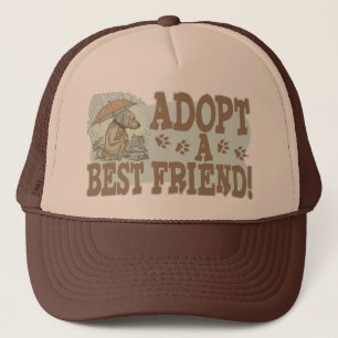 Gorra De Camionero Adopta un mejor amigo por Mudge Studios