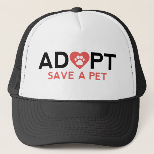 Gorra De Camionero Adoptar Guardar un Mascota