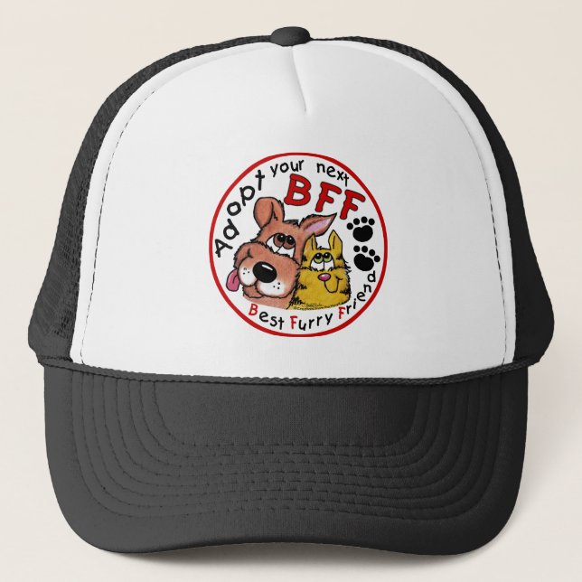 Gorra De Camionero Adoptar su próximo BFF (Anverso)