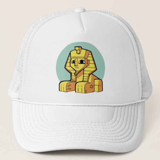 Gorra De Camionero Adorable Gran Esfinge Egipcia (Anverso)
