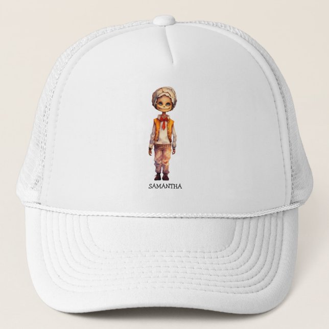 Gorra De Camionero Adorable Kid Zombie - Cute Halloween (Anverso)