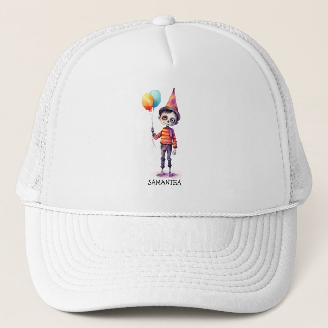 Gorra De Camionero Adorable Kid Zombie - Cute Halloween (4) (Anverso)