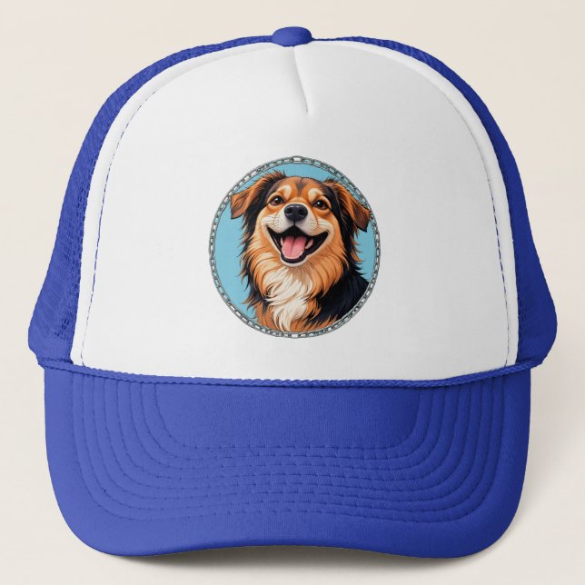 Gorra De Camionero Adorable Personalizado con Ojos Brillantes (Anverso)