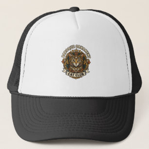 Gorra De Camionero Adorno barroco gato regalo amante de los gatos - A