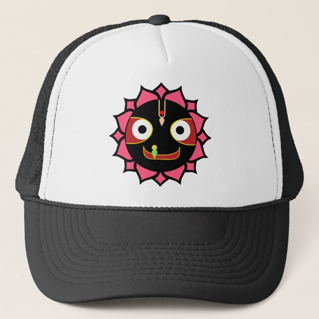 Gorra De Camionero Adorno indio de Krishna de la diversión (Anverso)