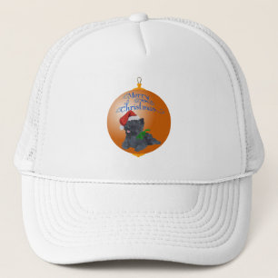 Gorra De Camionero Adornos de Navidad de Terrier Cairn