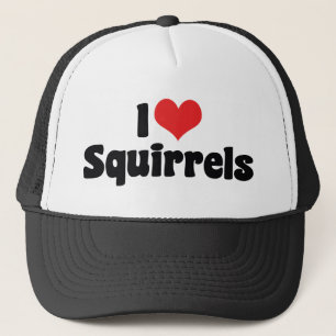 Gorra De Camionero Adoro Ardillas de Corazón - Amante de las Ardillas