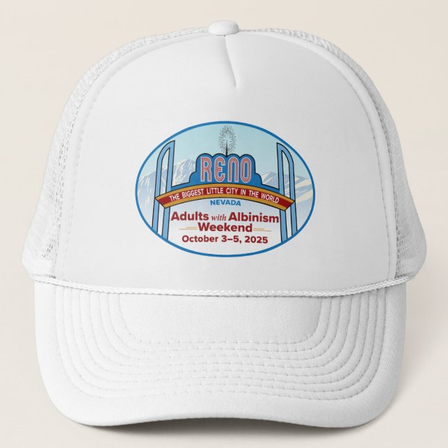 Gorra De Camionero Adultos con Albinismo Reno 2025 Cap (Anverso)