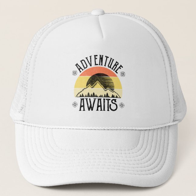 Gorra De Camionero Adventure Awaits (Anverso)